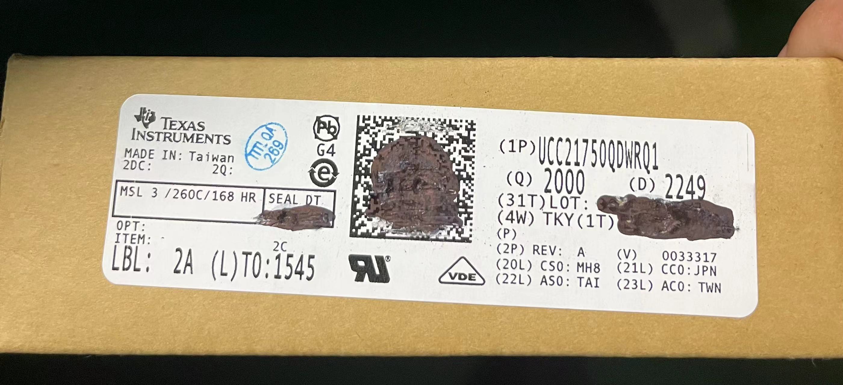 UCC21750QDWRQ1 德州仪器 TI 集成电路